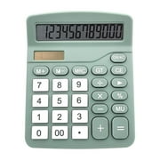 Spring Savings! Outoloxit Calculator-Power Handheld Desk Calculator with 12 Digit Large LCD Display for Students \u0026 Kids, Green